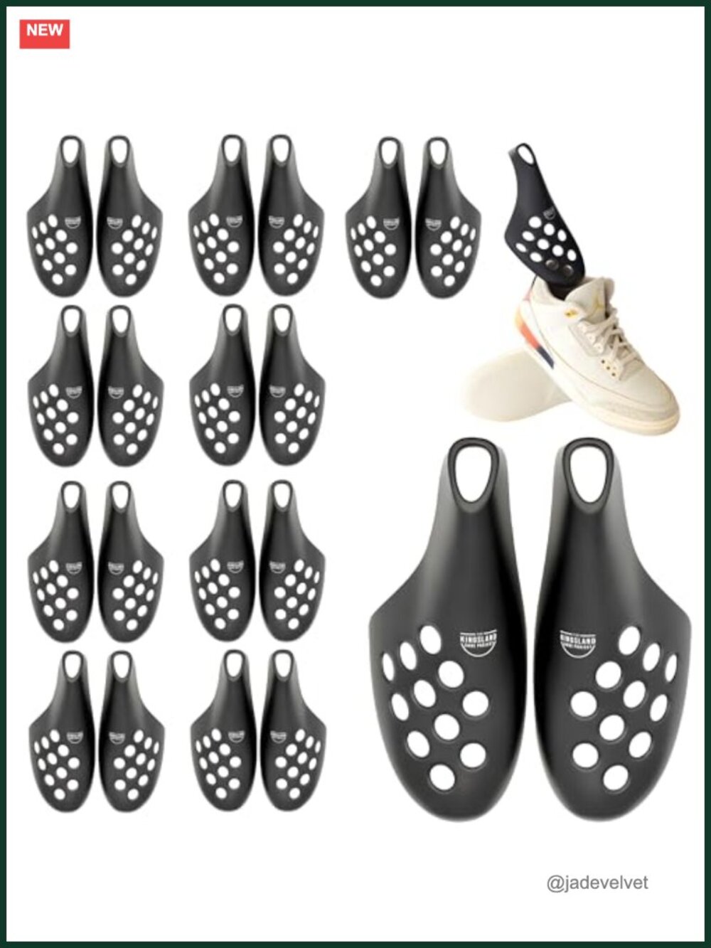 Shoe Trees for Sneakers & Shoes - Travel Shoe Trees - Large 10-Pack